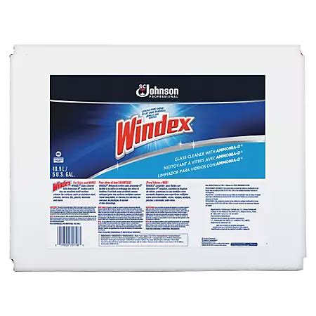 Windex Formula Glass And Surface Cleaner 5 Gallon Bag In Box Dispenser ...