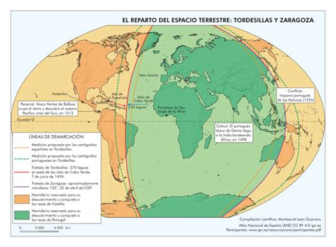 El Tratado de Tordesillas y el Tratado de Zaragoza (1494 – 1529) - Mapas Milhaud