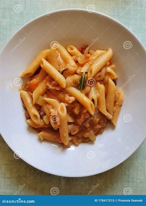 Italian Neapolitan Pasta, Typical Pasta of Napoli, Italian Stock Image - Image of salad ...