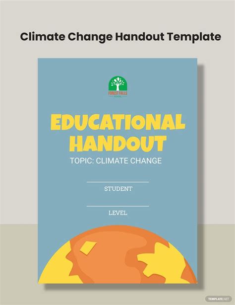 Climate Change Handout - Google Docs, Illustrator, Word, PSD, PDF | Template.net