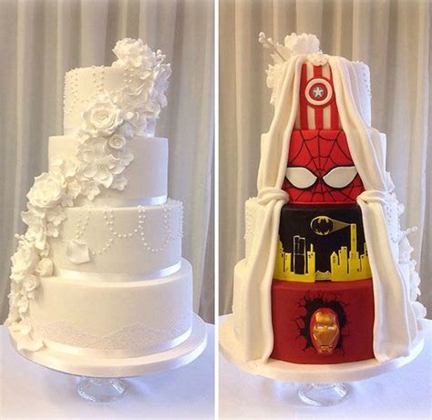 Creative Half and Half Wedding Cake Ideas that You Must Take Straight to Your Cake Vendor ...