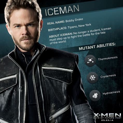 X-Men: Days of Future Past - Iceman/Bobby Drake Dossier - X-Men: Days of Future Past Photo ...