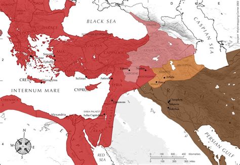 The Roman-Parthian frontier in the first century CE (Ancient World ...