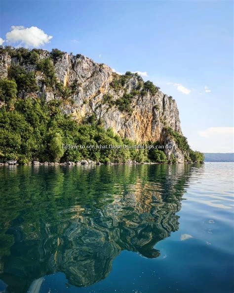 Lake Ohrid, Macedonia. UNESCO World Heritage Site. One of the three oldest lakes in the world ...