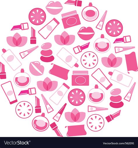 Beauty icons Royalty Free Vector Image - VectorStock