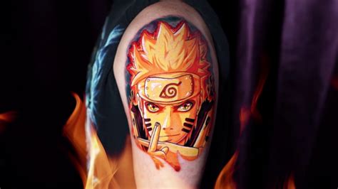 Naruto Nine Tails Sage Mode Tattoo from Anime Tattoo Artist in Portland, Oregon - YouTube