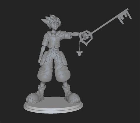 sora kingdom hearts 3D model 3D printable | CGTrader