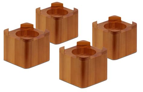 Honey Can Do Wood Bed Risers, Multicolor (Pack of 4) - Walmart.com ...