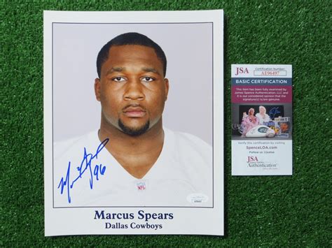 MARCUS SPEARS SIGNED 8x10 DALLAS COWBOYS PHOTO JSA COA SWAGU LSU Tigers | eBay