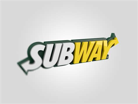 3D Logo - Subway :: Behance