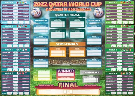 Buy Sunny Graphics Print 2022 fifa qatar world cup tournament football ...