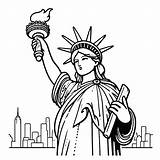 Coloring Pages Liberty sketch template