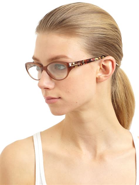 Tom ford Oval Reading Glasses in Brown | Lyst