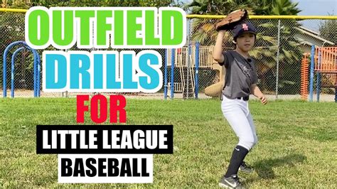 Baseball Outfield Drills (Little League Baseball) - YouTube