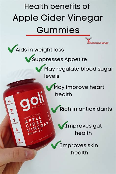 Health benefits of Goli Gummies | Apple cider vinegar health benefits, Apple cider benefits ...