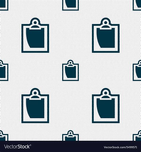 Sheet paper icon sign seamless pattern Royalty Free Vector