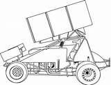 Sprint Car Coloring Page Http//wwwamickracingcom/kids/sprint 1gif  sketch template