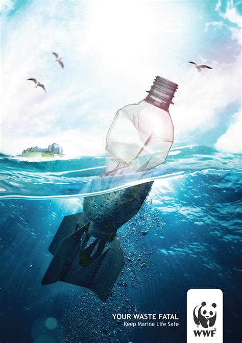 WWF Print Ad - Pollution of the Seawater, 1 | Creative advertising campaign, Creative ...