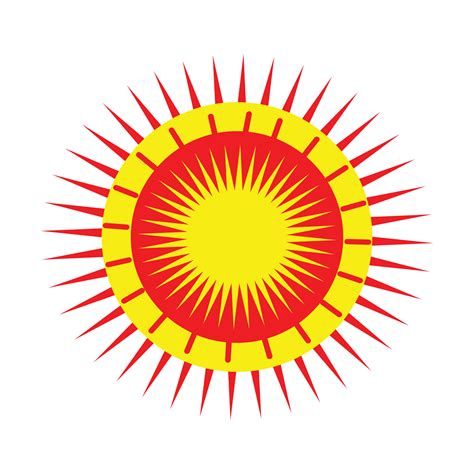 Red And Yellow Colorful Sun Logo Vector 27481211 Vector Art at Vecteezy