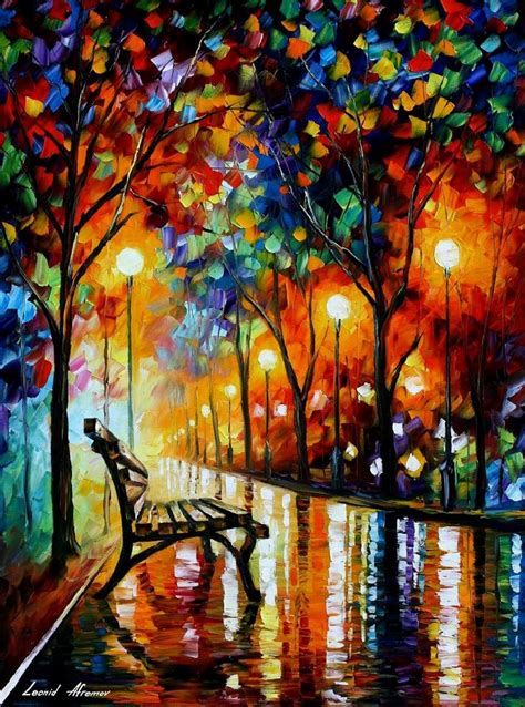 LONELINESS OF AUTUMN — PALETTE KNIFE Oil Painting On Canvas By Leonid ...