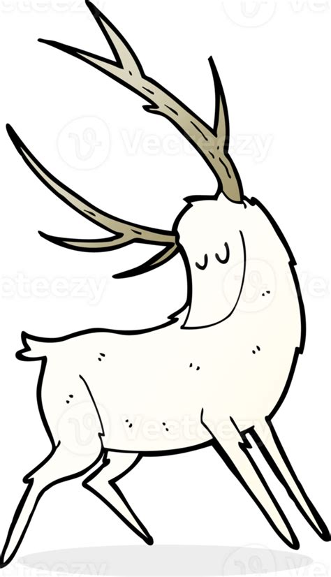 cartoon white stag 45175678 PNG