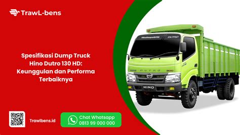 Info Lengkap Spesifikasi Dump Truck Hino Dutro 130 HD