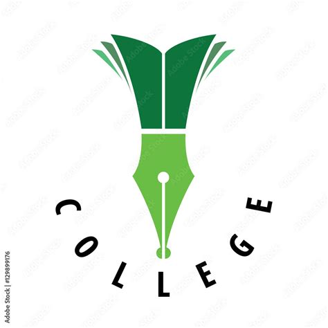 vector logo college Stock Vector | Adobe Stock