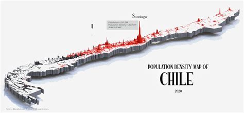 Chile Population Density Map