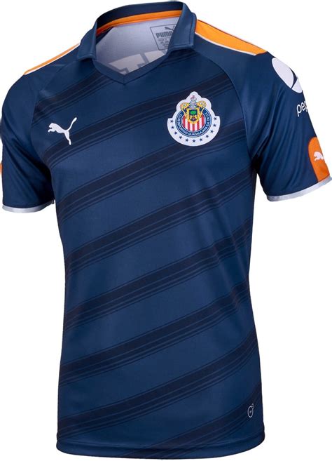 Jersey Playera Puma Chivas Guadalajara Visitante Niño Azul - $ 499.00 en Mercado Libre