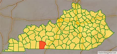 Map of Logan County, Kentucky