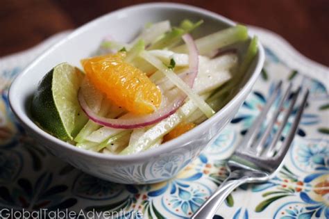 Jicama & Chayote Salad | Global Table Adventure