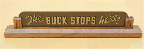 Iconic "The Buck Stops Here" Desk Plaque - Harry Truman Office Sign ...