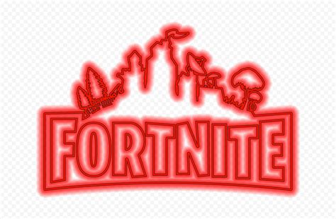 HD Red Neon Fortnite Battle Royale Logo PNG | Citypng