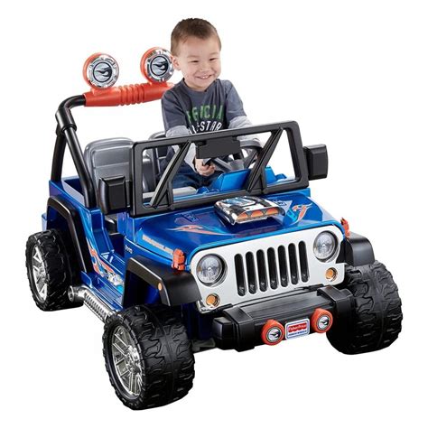 Power Wheels Hot Wheels Jeep Wrangler 12-V Ride On - Walmart.com ...