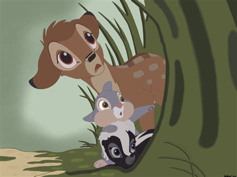 Bambi, Thumper and Flower by Spartandragon12 on DeviantArt