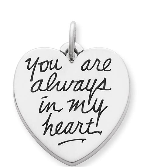 James Avery Sterling Silver "You Are Always in My Heart" Charm | Dillard's