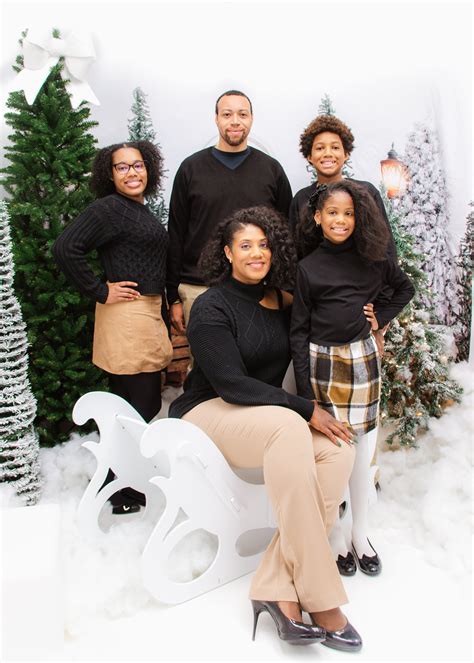 Black Family Christmas Portraits