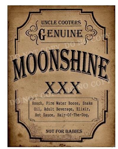 primitive vintage moonshine labels fh536 our designs | Vintage labels ...