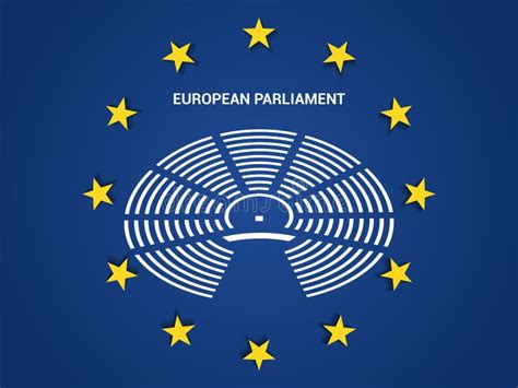 European Parliament in the European Union Flag of the European Union Stock Vector - Illustration ...