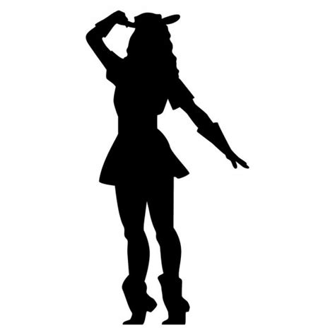 Drill Team Dancer Silhouette Clipart