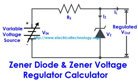 Zener Diode & Zener Voltage Regulator Calculator - ELECTRICAL TECHNOLOGY