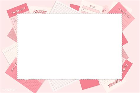 Download premium vector of Pink notepad planner set vector 1209404 | Pink notepad, Planner ...