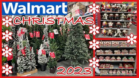 WALMART CHRISTMAS BROWSE SHOP WITH ME! CHRISTMAS TREES AND DECOR 2023 ...