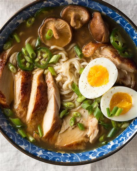 This ramen is SO good! Easy homemade chicken ramen, with a flavorful broth, roasted chicken ...