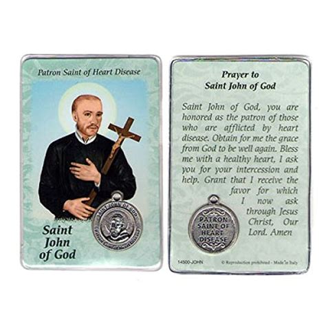 Best St. John Of God Prayer Card