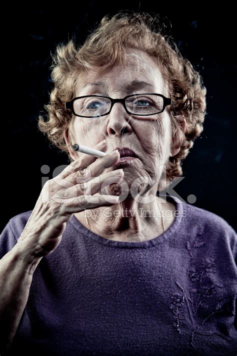 Smoking Old Lady Stock Photos - FreeImages.com