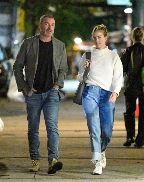 TAYLOR NEISEN and Liev Schreiber Out for a Date Night in New York 10/26 ...