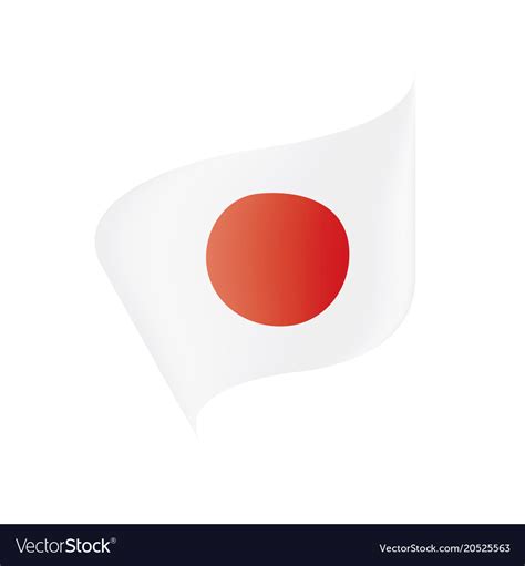 Japan flag Royalty Free Vector Image - VectorStock