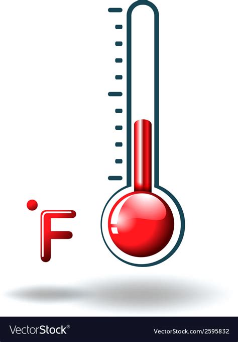 A fahrenheit scale Royalty Free Vector Image - VectorStock