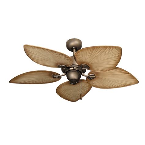 Flush Mounted Tropical Ceiling Fans - Quorum Tropical Outdoor Ceiling ...